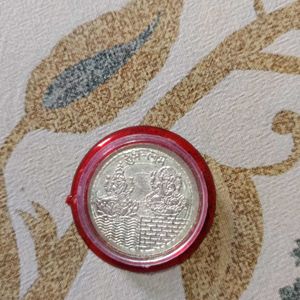 Puja coin Silver Plated High Quality Product