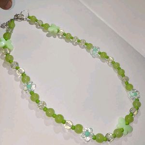 Green Bead Necklace