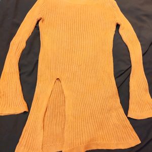 Side Slit Woolen Top