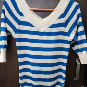 Blue Striped Sweater