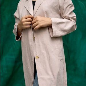 Brand New Pure Linen Coat - Light Mauve