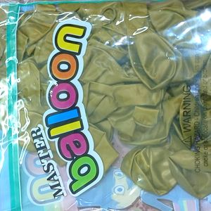 100 Pcs Golden Colour Metallic Balloon