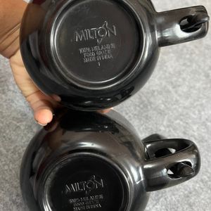 Milton Set Of 2 Soup Bowls With Spoons