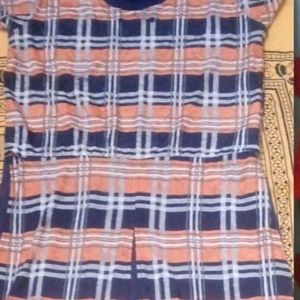 Long  Front Slit   Round Kurti