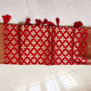 Red Banarasi Dupatta