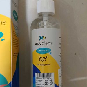 New Unused Aqualens Lens Cleaning Solution 100 ML