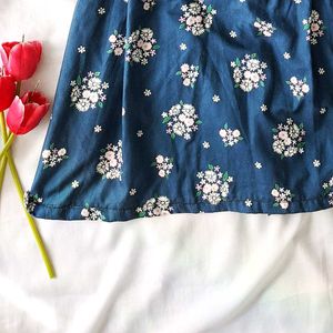 Floral Half Skirt