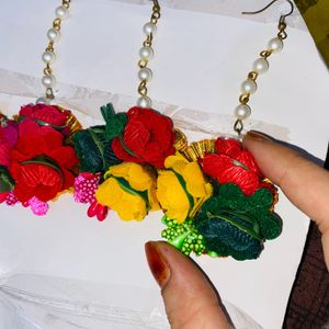 Haldi Jewellery Flower Teeka 12 Pieces