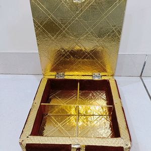 Traditional Gold Plated Dry Fruits Box