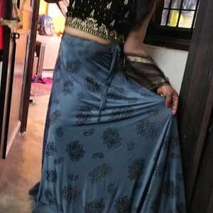 Girlish Lehanga With Crop Top And Dupatta