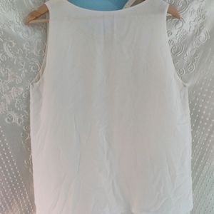 White Colour Designer Top