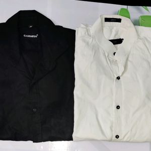 White And Black Shirt