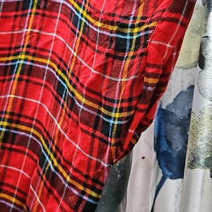 Easybuy Red Checked Top