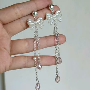 Handmade Y2K Korean Bow Earrings