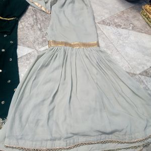 Green Kurta Garara Set