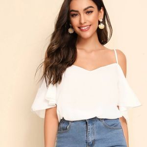 White Off Shoulder Top