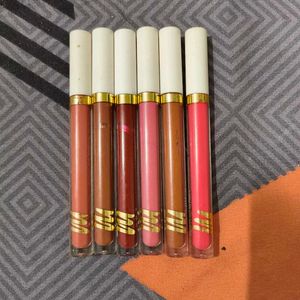 Combo Of 6 Myglamm Liquid Lipsticks