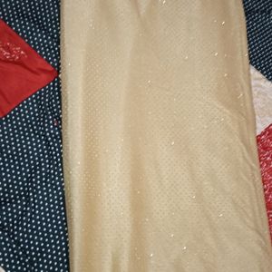 Party wear Beautiful Golden Saree