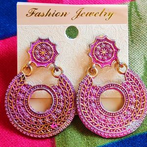 Bohemian Chic Pink Earrings