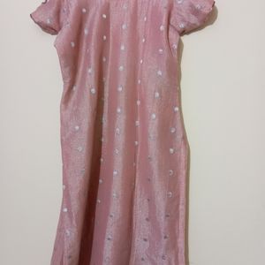 Hand Work Pink Kurti