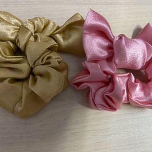 Soft Satin Scrunchies 2pc