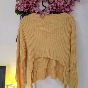 Butter Yellow Sweater Top