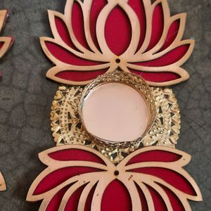 Lotus Diya 🪔 Rangoli Pair