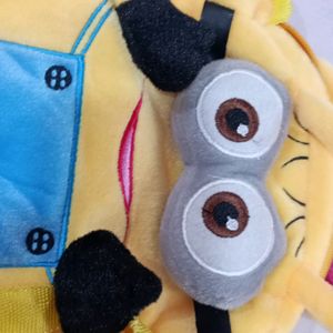 Cute Yellow Furry Minion Bag For Kids...