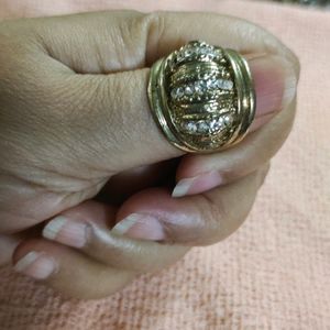 Vintage Style ANTI TURNISH BRASS Finish Ring