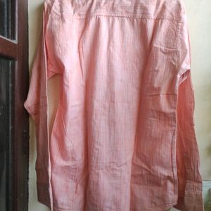 Peach Numerouno Formal Shirt