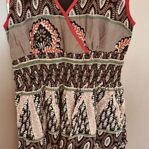 Multi Color Sleeveless Dress