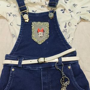 Baby Girl Cute Top and jean( With Belt)