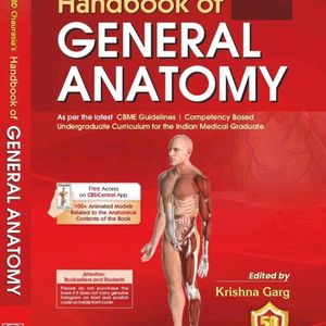 General Anatomy Handbook Of Bd Chaurasia