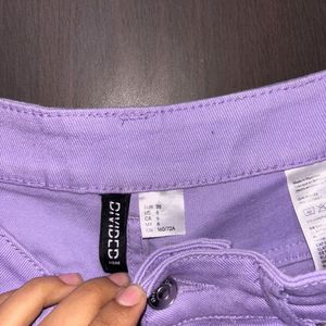 H&M Purple Wide Leg Jeans/Trousers