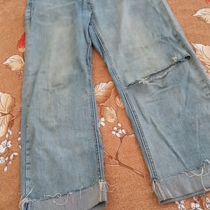 Adjustable Torn Jeans