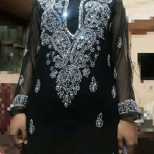 Chikinkari Mirror Work Kurta