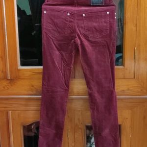 Vibrant Cord Pants For Girls