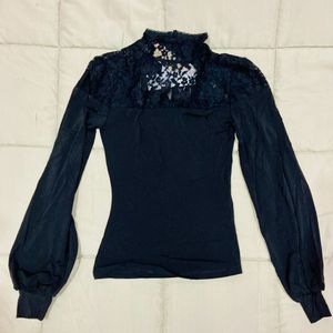 Forever New Ebony Lace Yoke Top