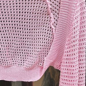 Baby Pastel Pink Crochet Bulero