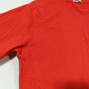 Bewakoof Orange Round Neck T-shirt (Men)