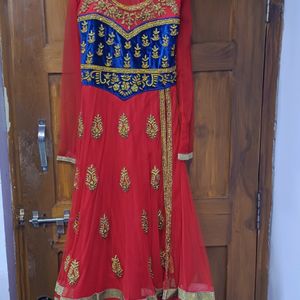 Ethnic Red Gown