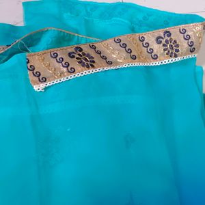 Double Colour Designer Saree