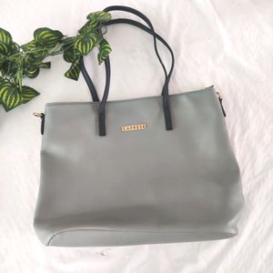 Caprese Grey Plain Tote Bag (Women's)