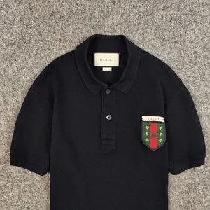 Gucci Web Crest Navy Embroidered logo Authentic