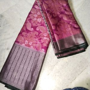 Banarasi Cotton Sarees With Unstitched Blouse