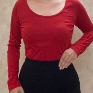 Red Crop Top For Women