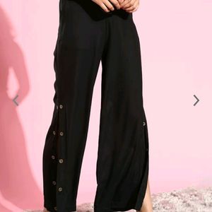 Black Flared Trousers