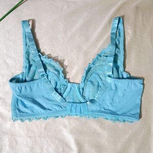 Sky-blue Underwired Bra