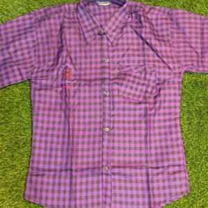 Purple Check Shirt 💜