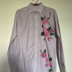 Hand Painted Checked Shirt